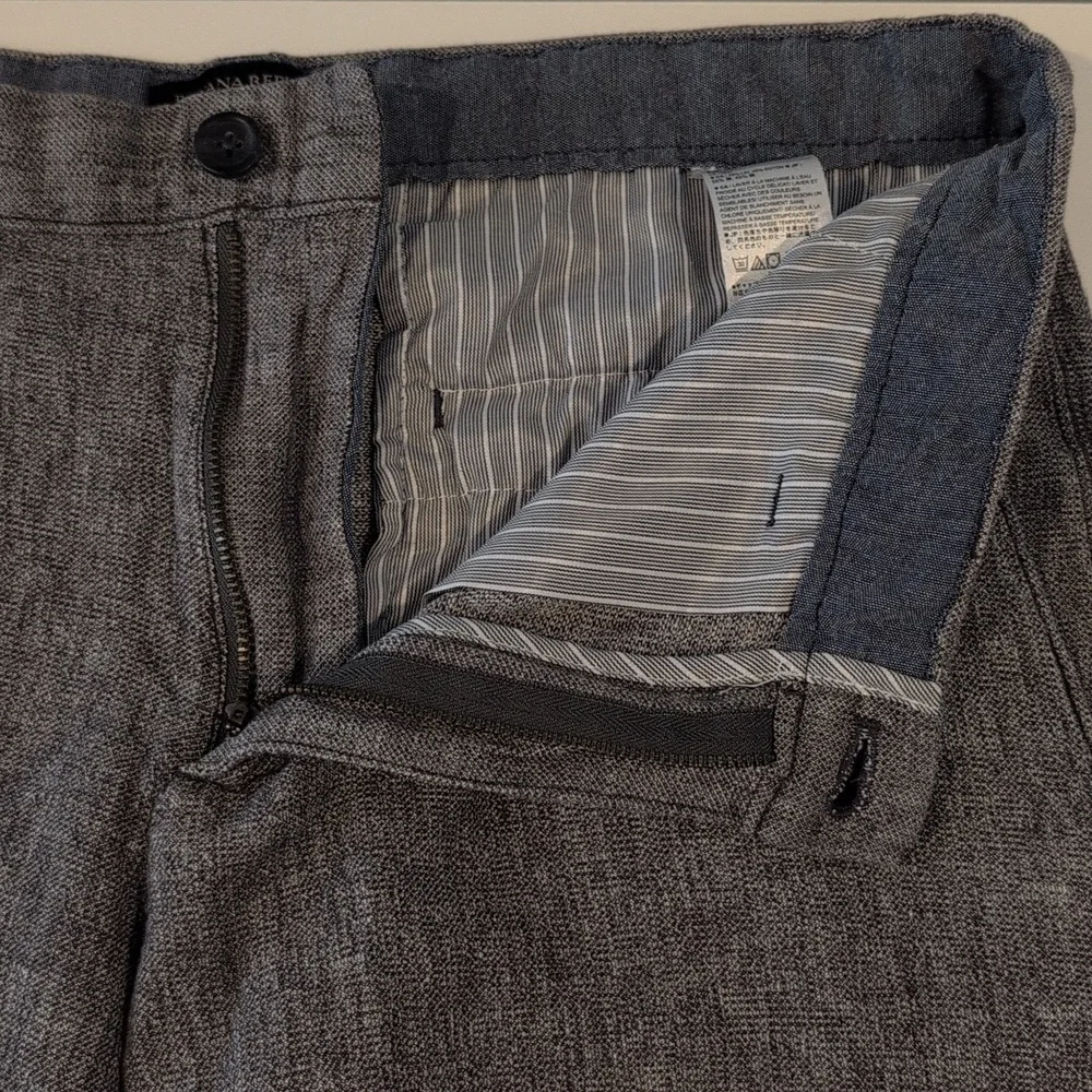 Banana Republic Men's 33 x 8.5 Linen Cotton Blend Aiden Short